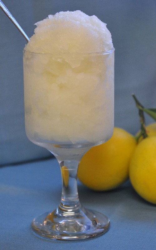 Granita al limone (senza gelatiera)